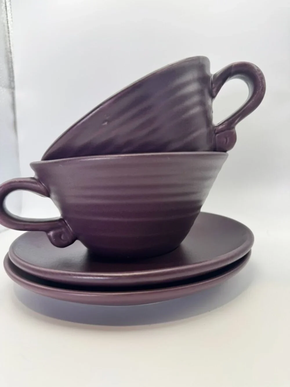 California Pantry Vintage 1999 Large Latte Cup and Saucer Set